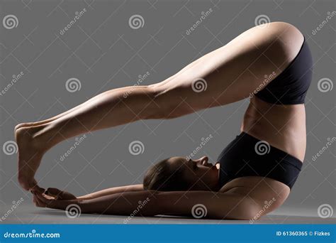 Yoga Plough Pose stock image. Image of plough, healthy - 61360365