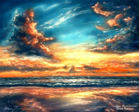 ArtStation - Digital Art - The Sunset Beach