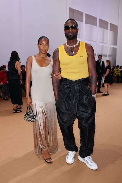 Gabrielle Union and Dwyane Wade Coordinate in Prada Tank Tops