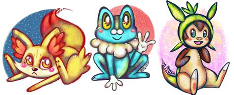 Pokemon X Y Starters by dragonfly272 on DeviantArt