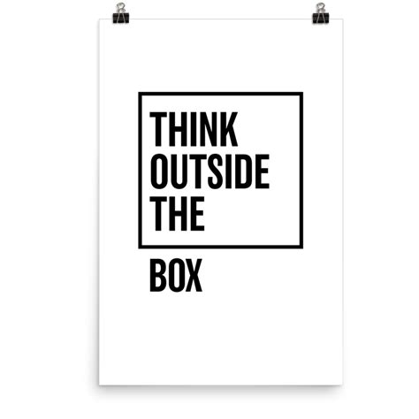 Think outside the box (Posters) - Emotive Works