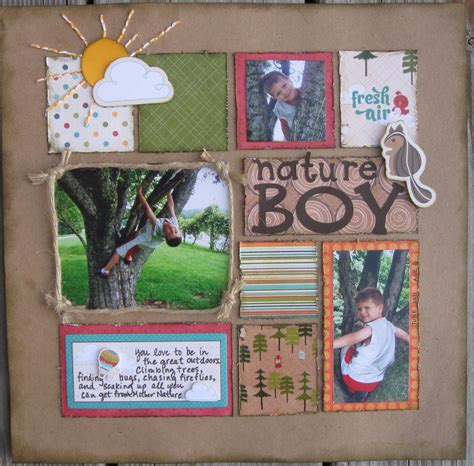 nature boy - Scrapbook.com - #scrapbooking #layouts #imaginisce #memoriesscrapbook | Boy ...