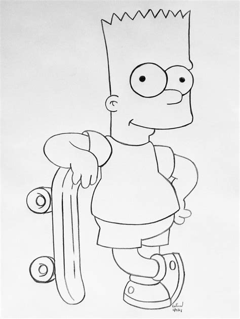 Bart Simpson Photo Drawing - Drawing Skill