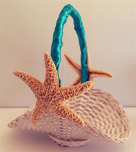 Starfish flower girl basket! Perfect for beach weddings! Beach Flower Girls, Beach Wedding ...