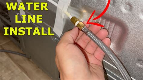 How to Connect a Water Line to a Refrigerator - YouTube