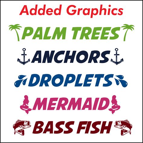 Two Color Boat Name Decal – Crisp Decals