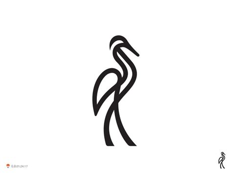 Crane | Bird logo design, Logo design inspiration creative, Graphic ...