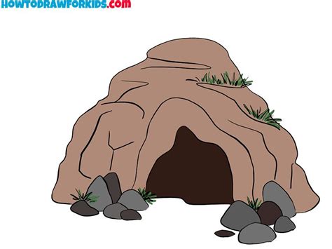 how to draw a 3d cave | Drawings, Cave drawings, Cute drawings