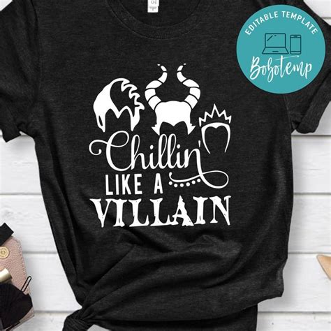 Chillin like a villain Shirt | Bobotemp