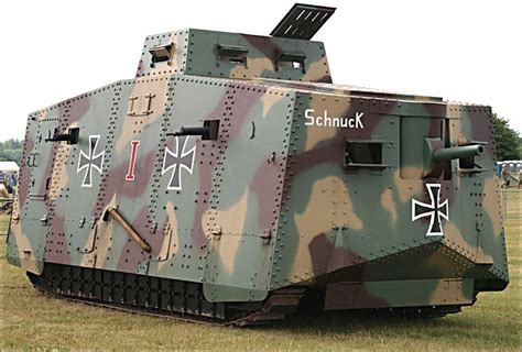 WW1 German Sturmpanzerwagen A7V tank replica