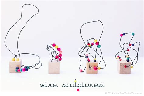 Easy Art for Kids: Wire Sculpture - Babble Dabble Do