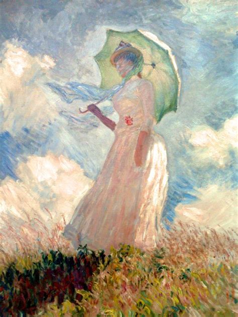 Monet's Woman with Umbrella at the Musee d'Orsay, Paris! Better than the Lourve any day ...
