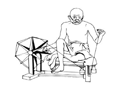 Mahatma Gandhi Charkha drawing | Independence day drawing, Drawing sketches, Easy drawings