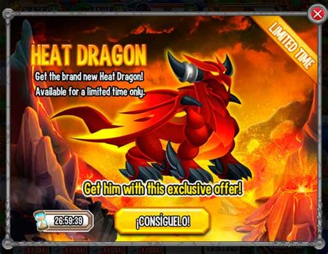Oferta Especial Del Heat Dragon | Amigos Para Dragon City