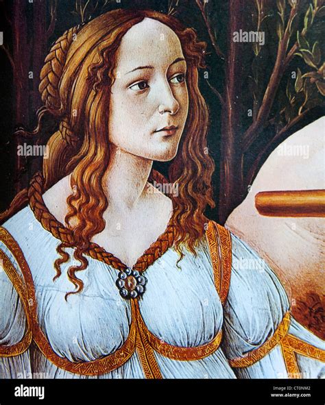 Venus and Mars (detail) Botticelli Stock Photo - Alamy