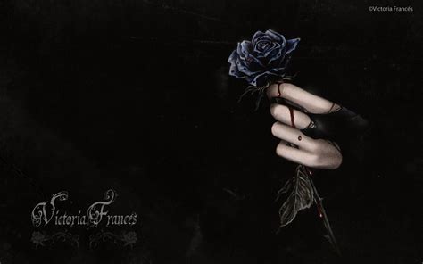 Gothic Love and Blood Rose - HD Wallpaper by Victoria Francés