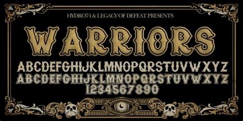 H74 Warriors Font DOWNLOAD #font #fonts #typography #typeface # ...