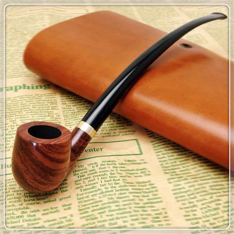 Smoker 9'' Long Classic Tobacco Pipe Rosewood Smoking Pipe For Weed ...