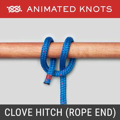 Clove Hitch – Loops | How to tie a Clove Hitch – Loops using Step-by ...