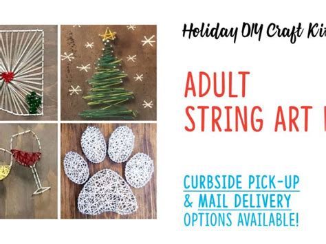 Holiday DIY Craft Kits - Adult String Art Kit
