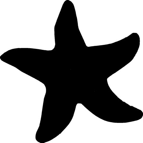 Starfish Silhouette Clip art - sea star png download - 512*512 - Free ...