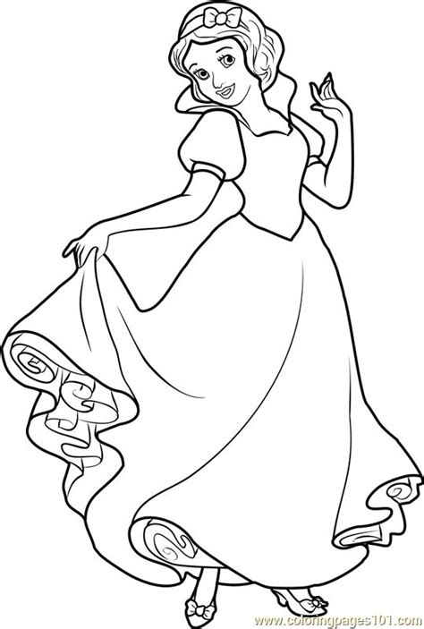 Princess Snow White | Snow white coloring pages, Disney princess ...