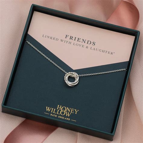 4 Friends Necklace - Silver Love Knot Necklace – Honey Willow ...