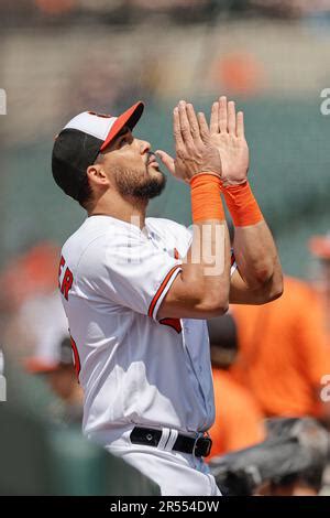 Baltimore Orioles' Anthony Santander during an at bat in the fourth ...