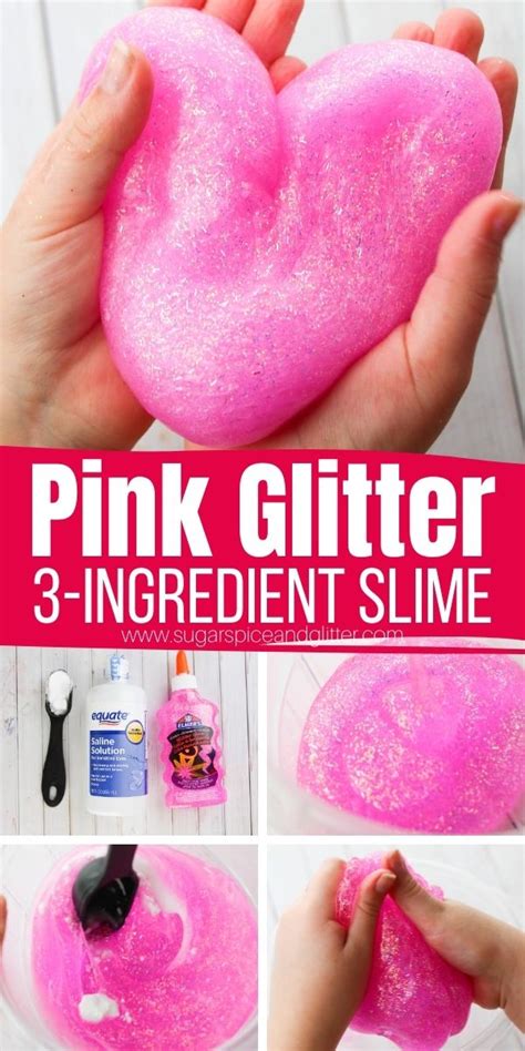 Pink Glitter Slime (with Video) ⋆ Sugar, Spice and Glitter