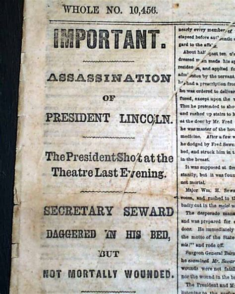 The most famous of all Lincoln assassination newspapers ...