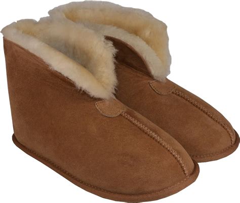 Genuine Sheepskin Bootie Slippers UK 9: Amazon.co.uk: Fashion