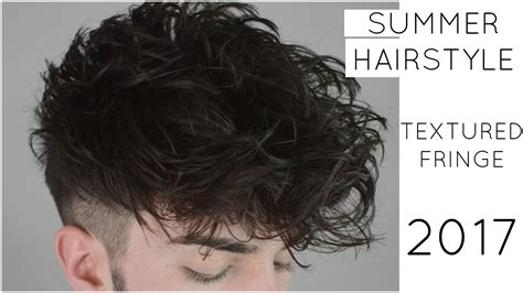 Textured Fringe | Men's Summer Hairstyle | Disconnected Undercut - YouTube