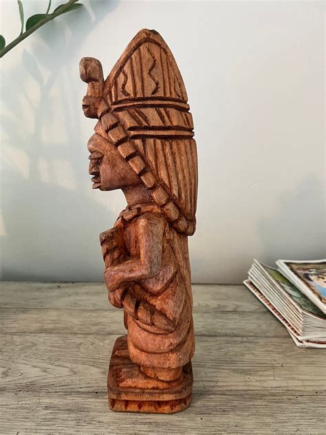 IFA Wooden Oduduwa Statue Hand Carved in Nigeria - Etsy