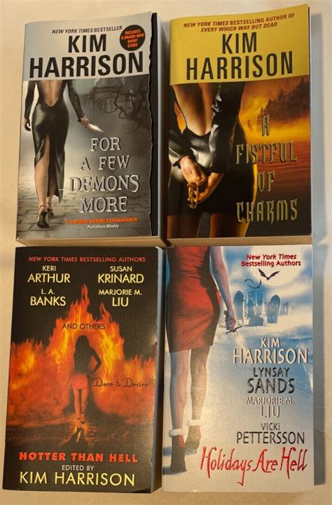 Kim Harrison Lot of 4 Paperbacks 2x Novels, 2x Anthologies Fistful of Charms++ | eBay