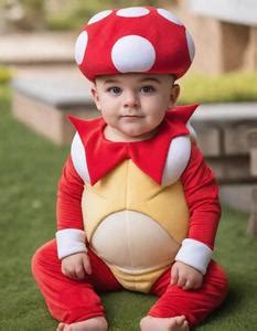 Boy Toad Costume Mario. Face Swap. Insert Your Face ID:904370