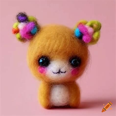 Cute felted wool creatures on Craiyon