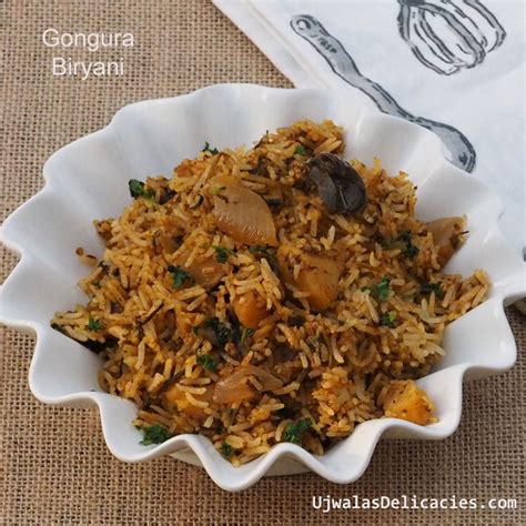 Roselle/Jamaican sorrel Pilaf (Gongura biryani)