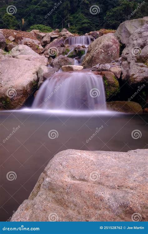 Little Waterfall and Pool Fresh from Nature Stock Photo - Image of water, family: 251528762