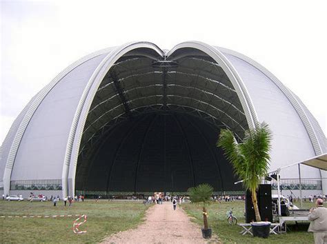 A Huge German Airship Hangar converted into a Tropical Resort ...