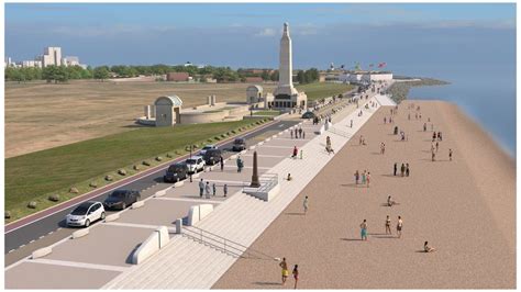 Work starts on £131m Southsea coast defence scheme - BBC News