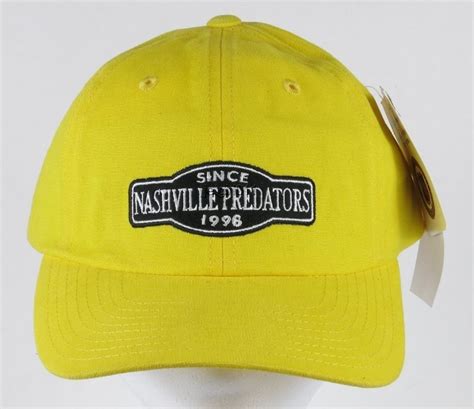 Nashville Predators Cap Hat NHL Hockey Yellow American Needle ...