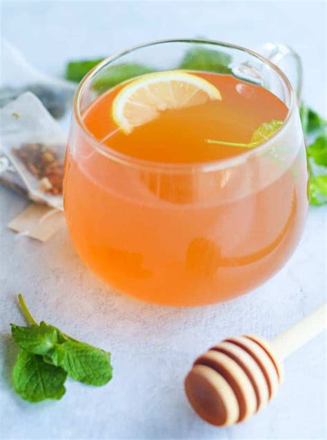 Honey Citrus Mint Tea (2 Ways!) - Good Food Baddie