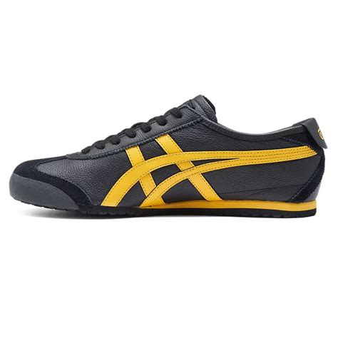 Mens Onitsuka Tiger (Black/ Yellow) Mexico 66 Shoes [D4J2L-9059] : Onitsuka Tiger