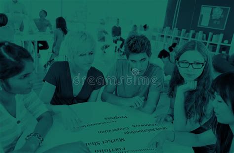Group of Student University Brainstorming Discussion Concept Stock Image - Image of meeting ...