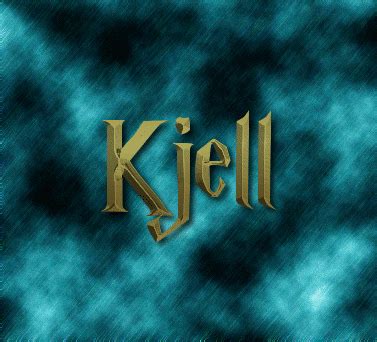 Kjell Logo | Outil de conception de nom gratuit à partir de texte flamboyant