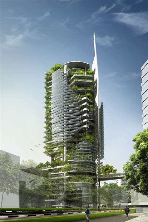 Singapore's Ecological EDITT Tower | Green architecture, Futuristic ...