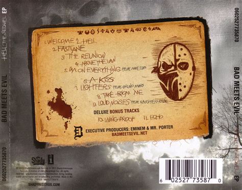 the Underground Music: Bad Meets Evil "Hell: The Sequel (EP)" CD covers