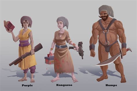 ArtStation - Rimworld Colonist Concept Designs