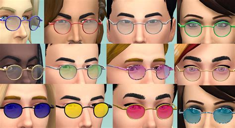 Mod The Sims - Small Round Glasses and Shades