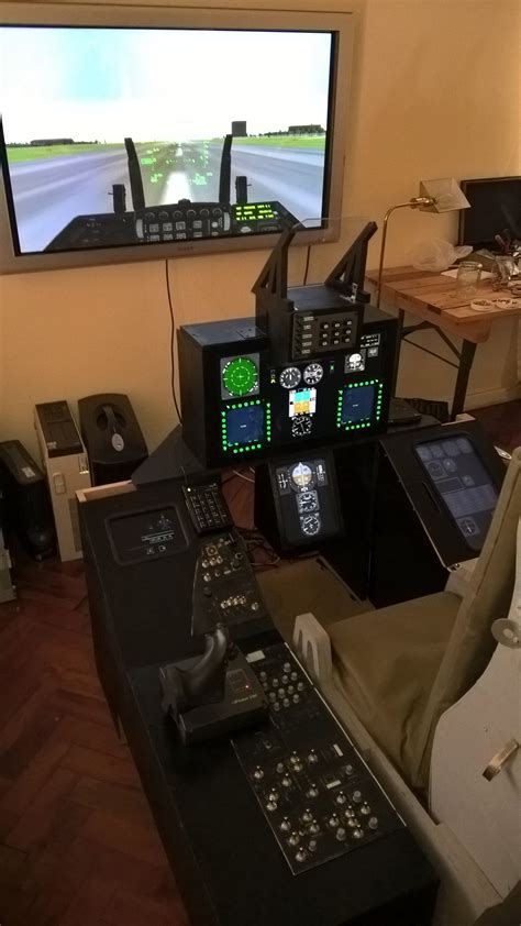 Pin by Pieter le on F16 home built flight simulator | Flight simulator cockpit, Custom computer ...